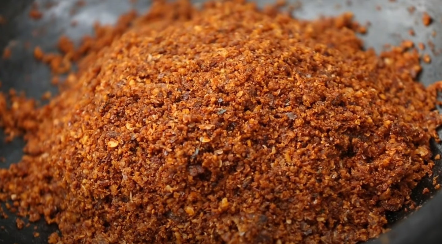 Prawns Chutney Powder/ Chemeen Chamanthi podi (ഉണക്ക ചെമ്മീൻ ചമ്മന്തി പൊടി) - 100 gms