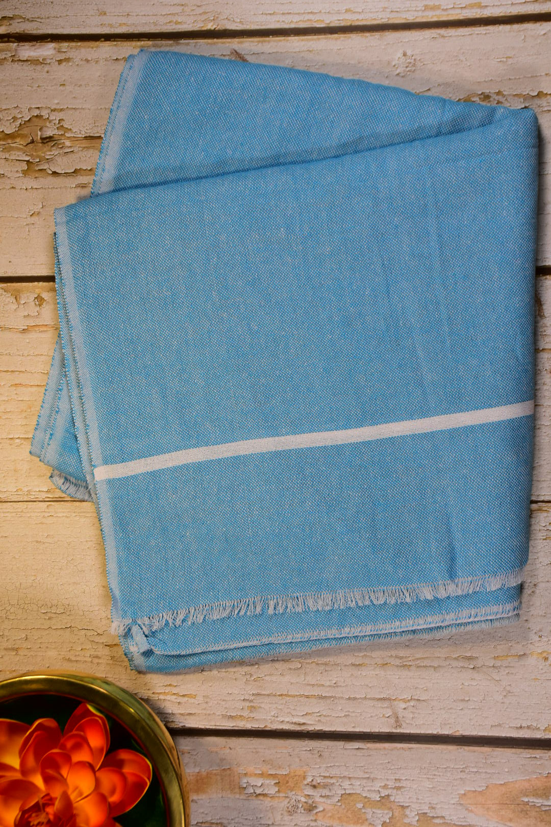 Kerala Thorthu/Bath Towel Kuthampully Handloom Cotton 64*130 cms