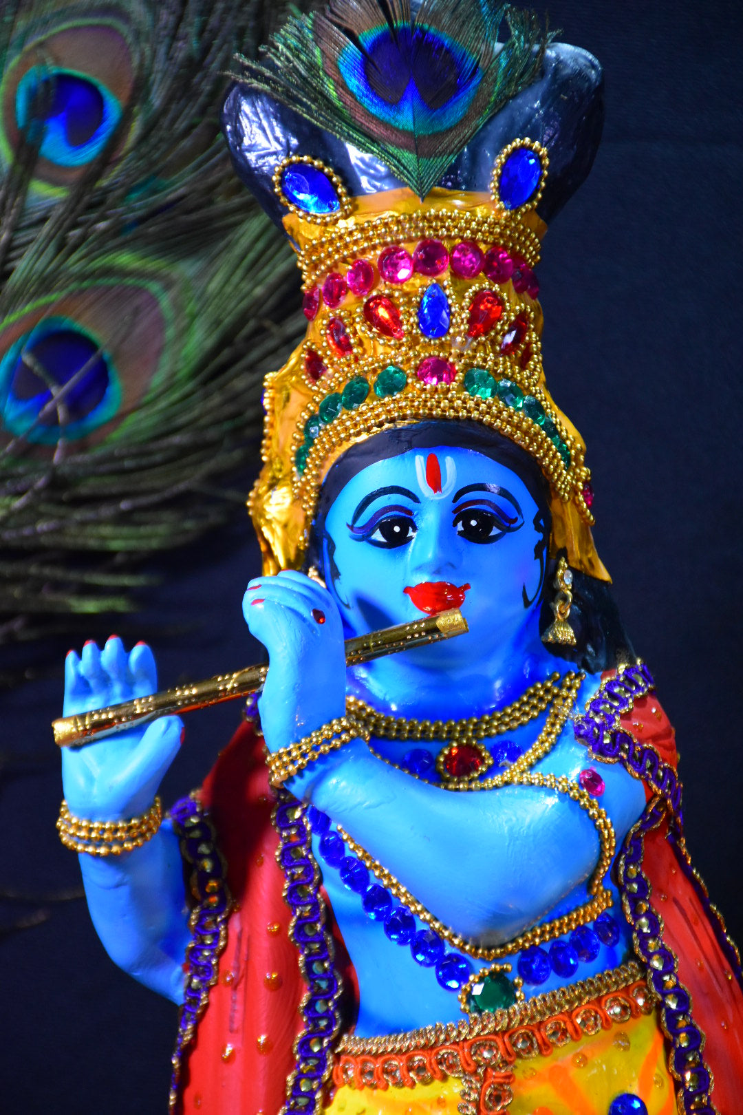 Krishna idol made of Fibre 17 inches