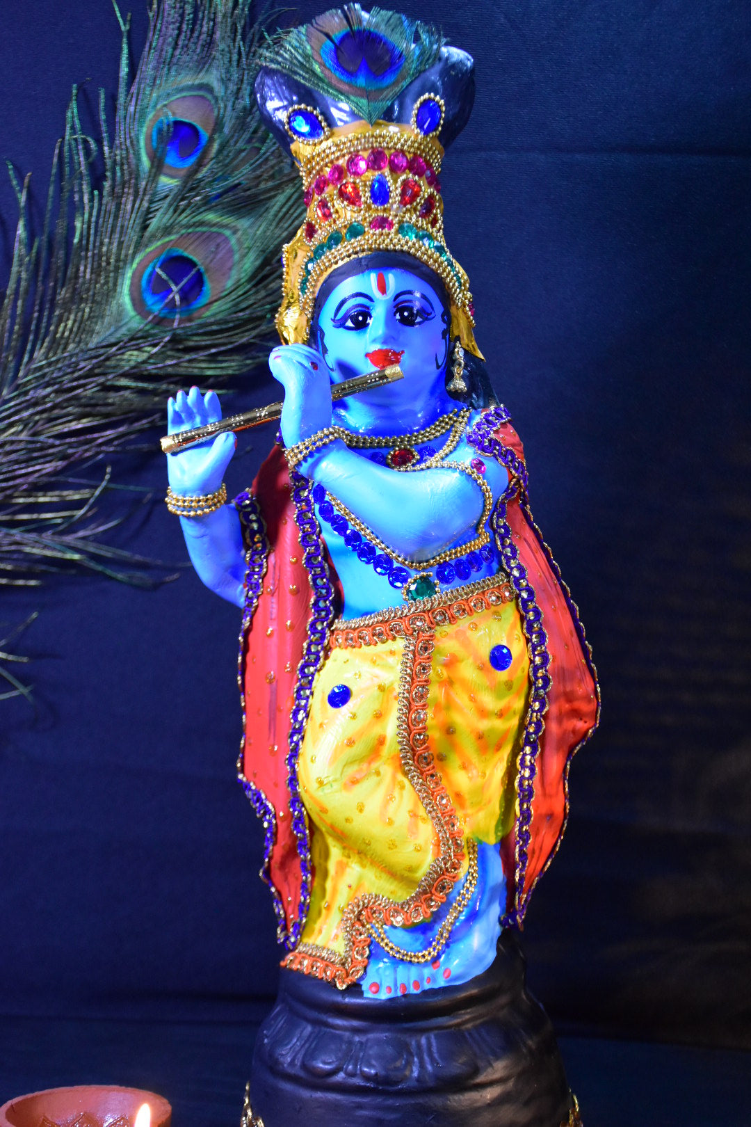 Krishna idol made of Fibre 17 inches