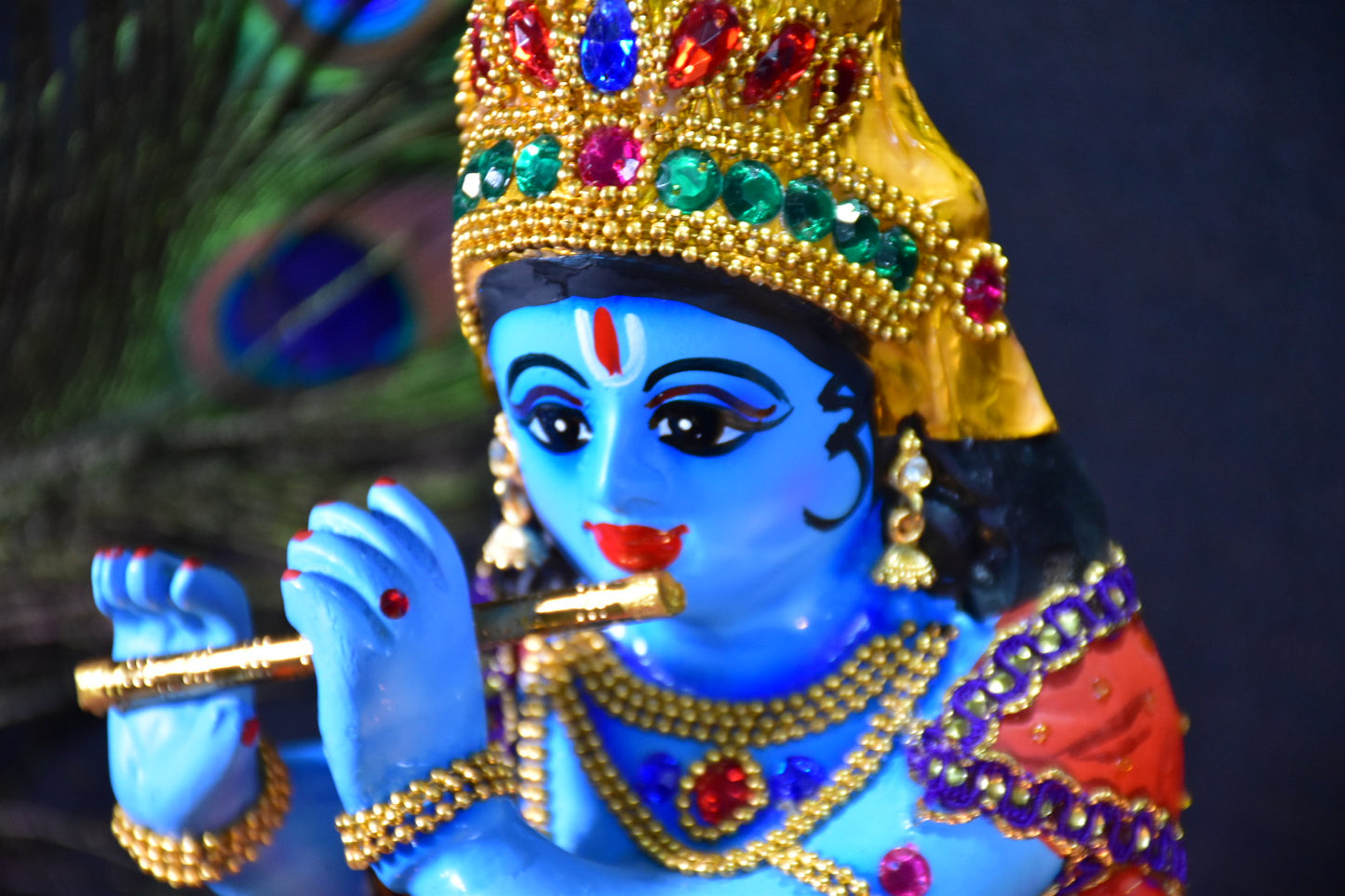 Krishna idol made of Fibre 17 inches