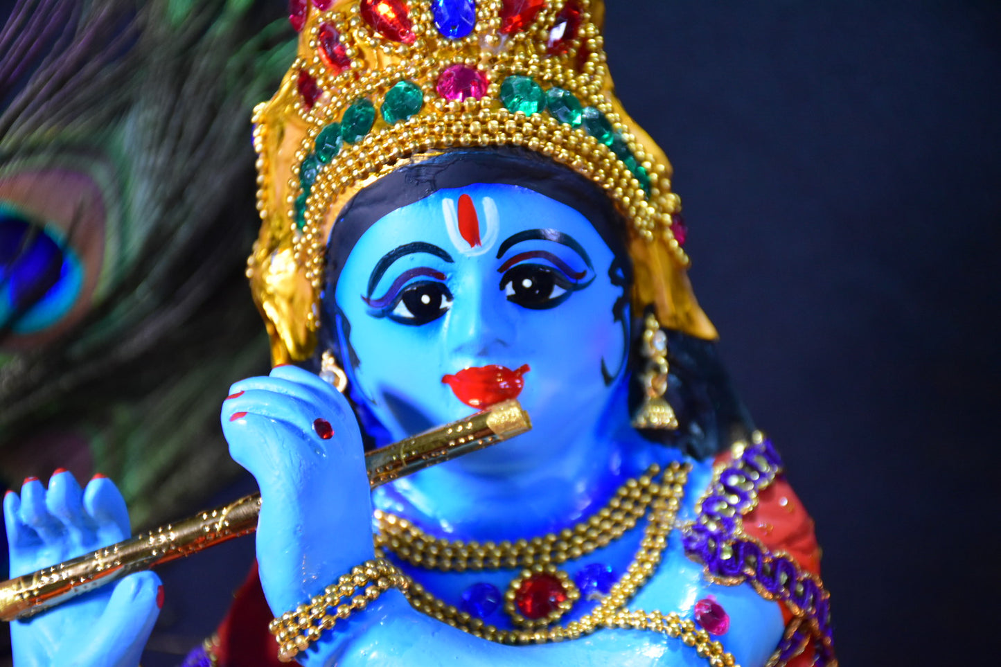 Krishna idol made of Fibre 17 inches