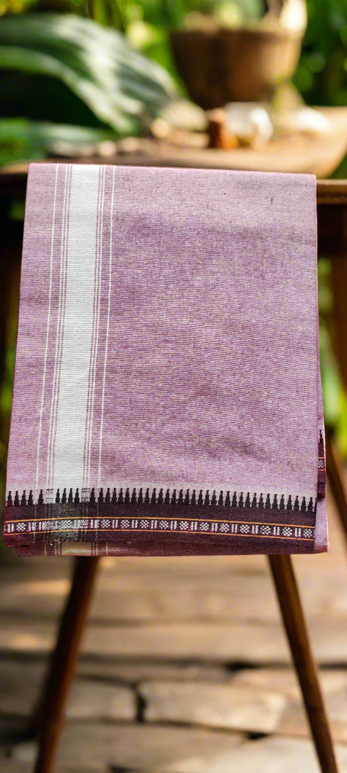 Lungi/Color Dhoti From Kuthampully Handloom Cotton
