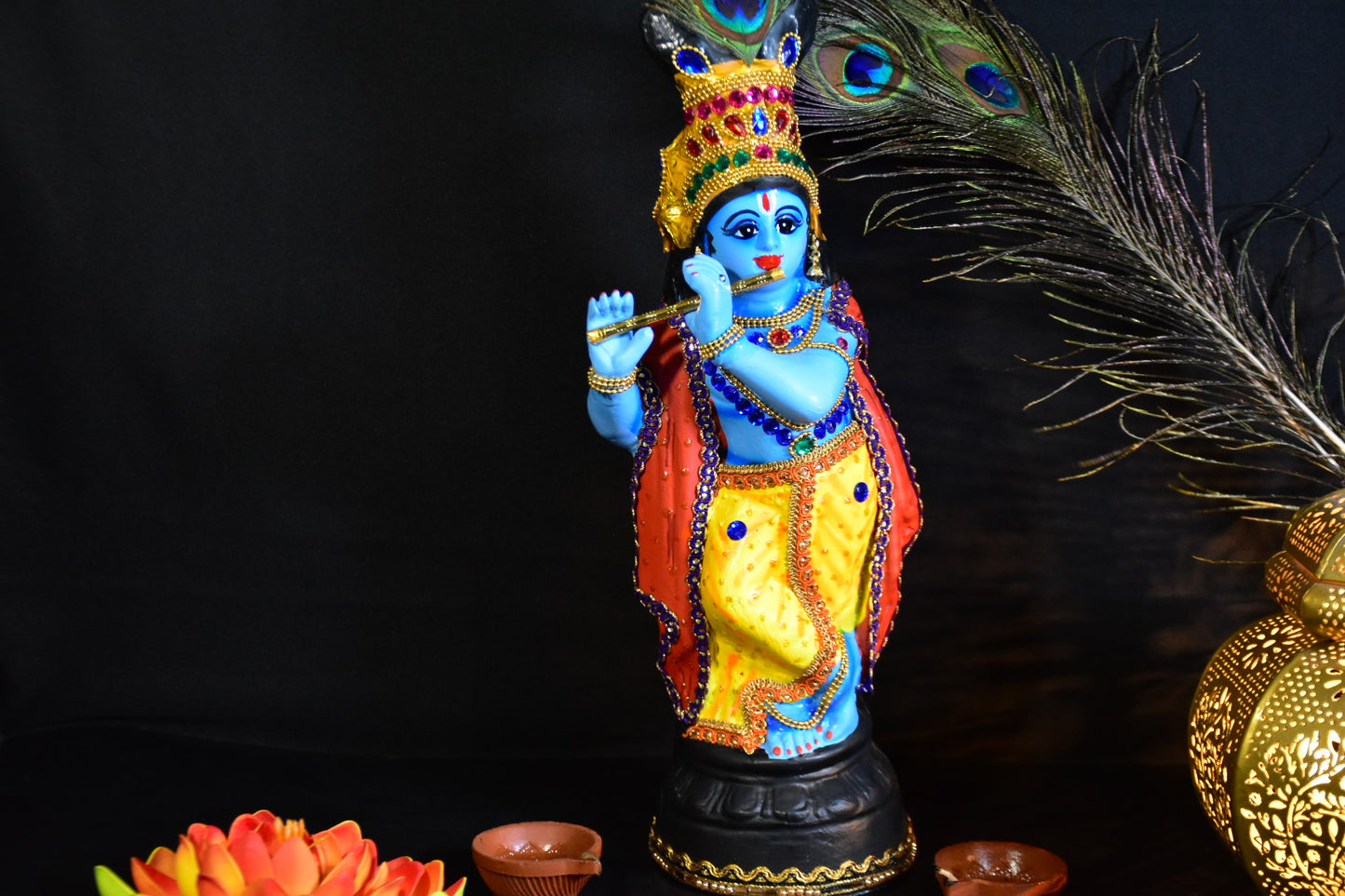 Krishna idol made of Fibre 17 inches
