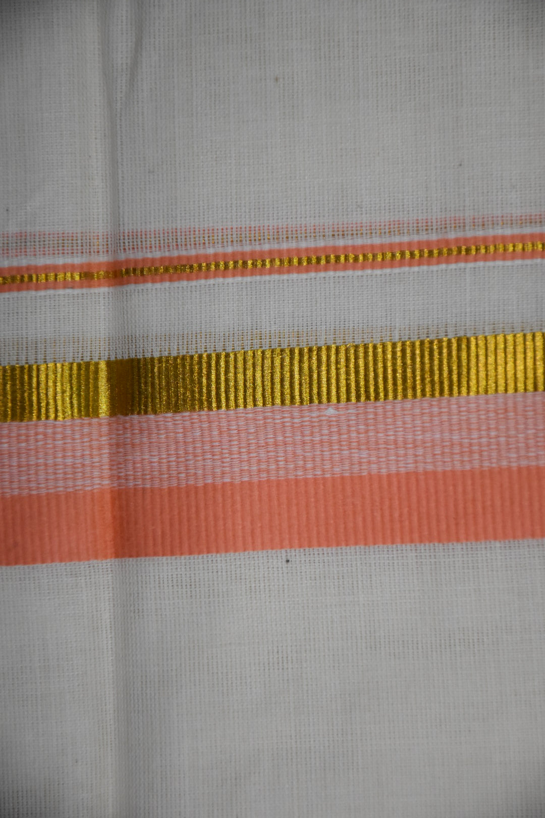 Pink kasavu cotton Mundu