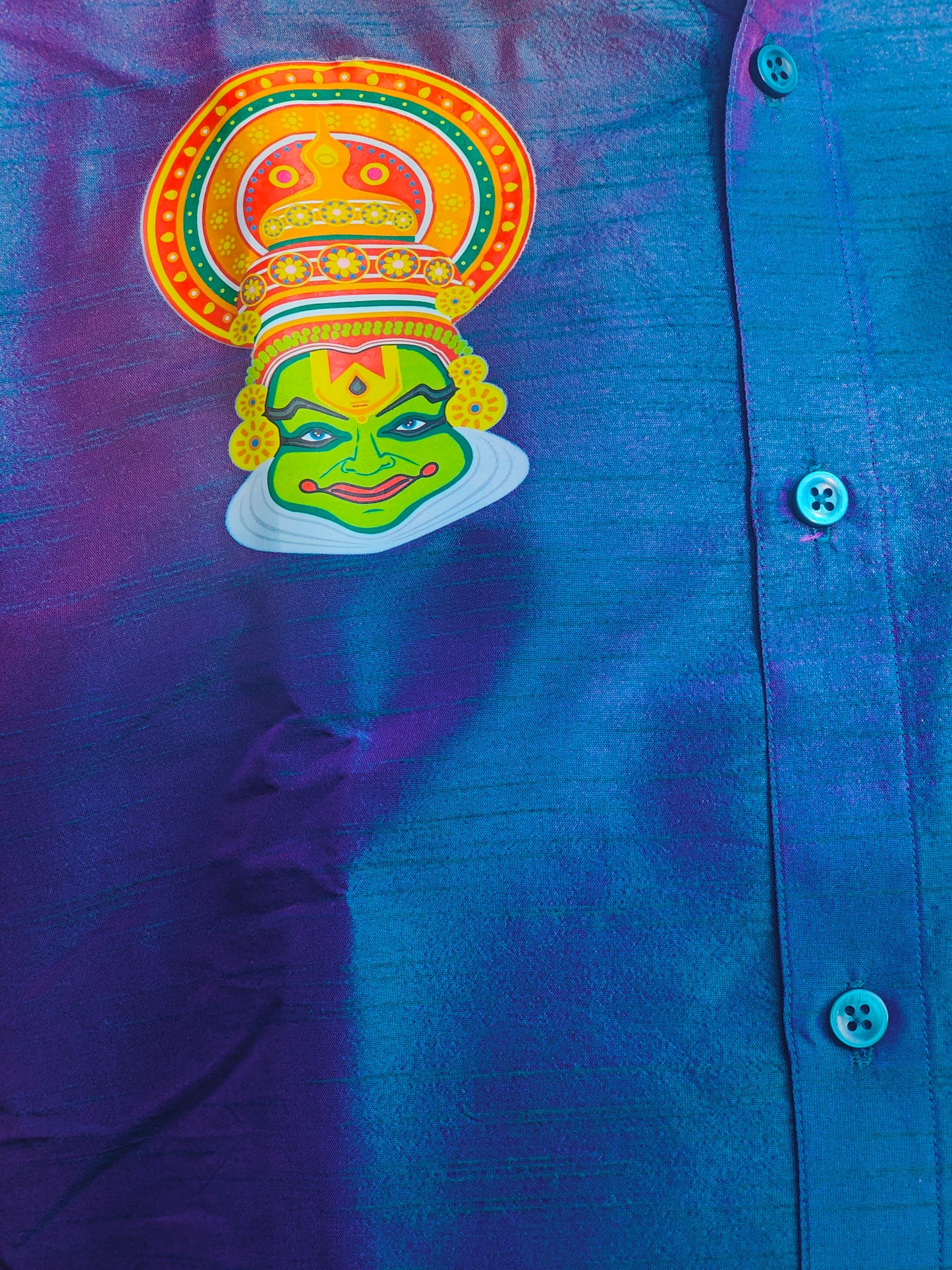 Shirt - Mural silk wear with art print